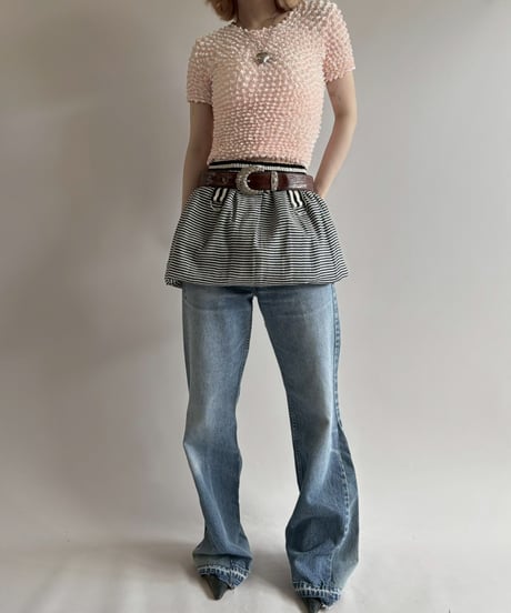 【USED】J Bush Hollywood Creathions Flare Denim Pants/250816-010