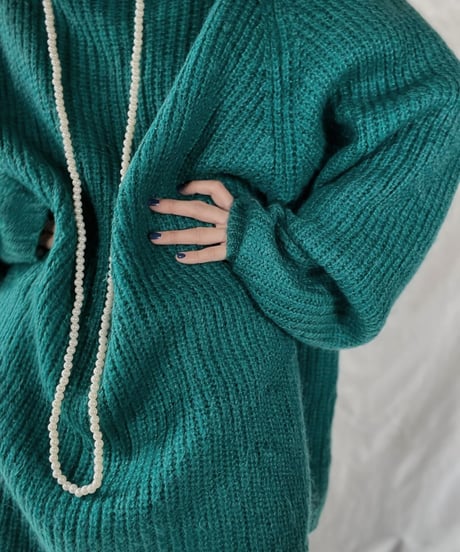 【USED】    Mohair Knit Top②/211216-003