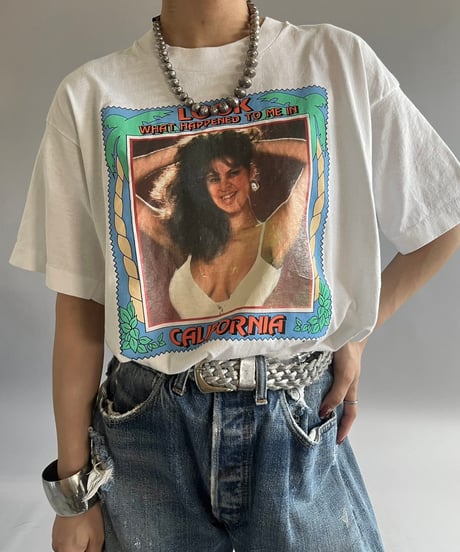 【USED】  Made in USA Screen Stars Vest 90's Person T-Shirt /240824-009