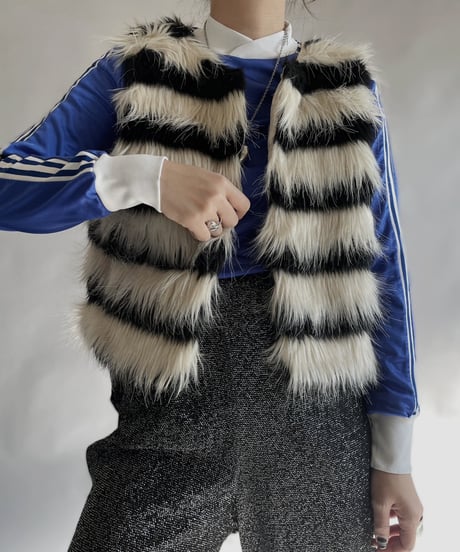 【USED】 MUSTARD SEED Fake Fur Vest / 240101-023