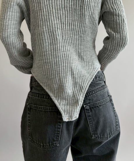 【RE;CIRCLE】 RE Rib Knit Leotard Top / 260416-010