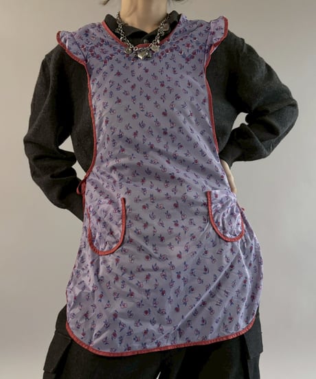【USED】 Flower Pattern Euro Apron / 260321-021
