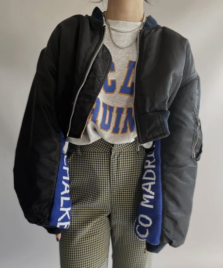 【RE;CIRCLE】 RE MA1×Soccer Muffler Short Jacket / 231109-005