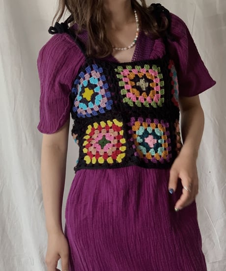 【NEW】 Granny Knit Bustier③/210421-021