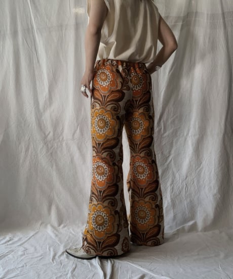 【RE;CIRCLE】 RE Antique Curtain Flare Pants②/ 210613-008