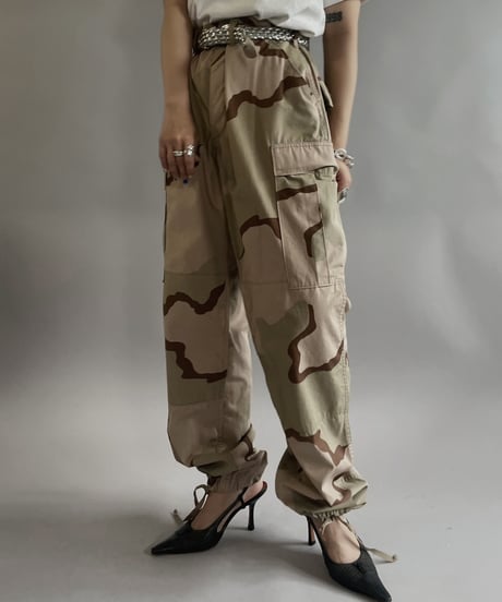 【USED 】Desert Camo Military Pants/ 240505-012
