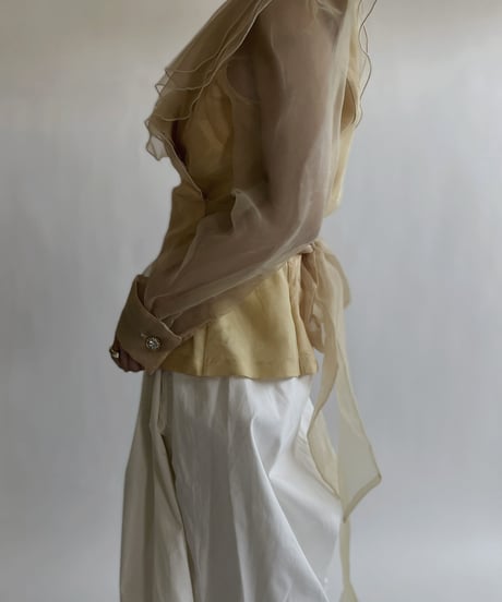 【USED】 See-through Long Sleeves Shirt / 220514-013