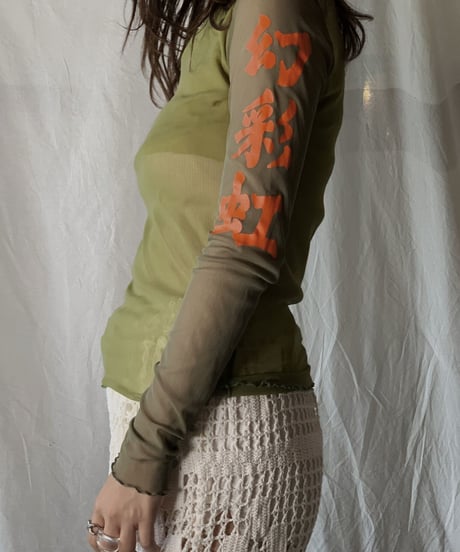 【USED】Poly See-through L/S Top/210630-016