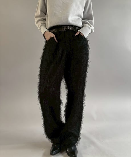 【USED】 STUDIO XTC Sheer Fringe Design Lame Pants / 260104-015