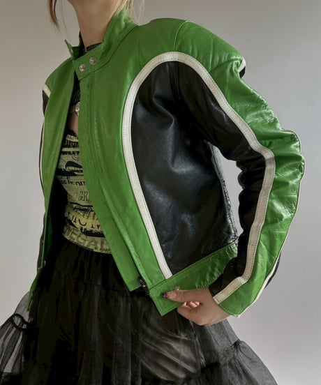 【USED】 Motor Cycle Leather Jacket / 251227-001