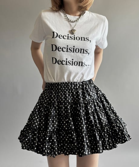 【USED】 RESIZED MADE in USA SCREEN STARS BEST Decisions T-Shirt / 250913-005
