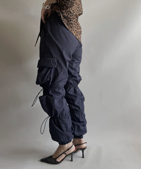 【USED 】Poly Gimmick Cargo Pants/ 231009-033