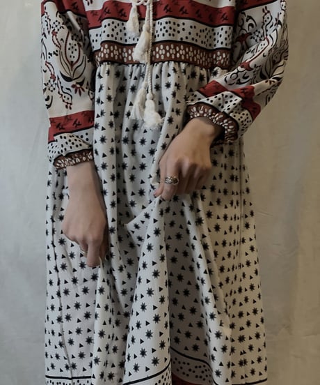 【USED】Poly Front Open Dress/210217-060