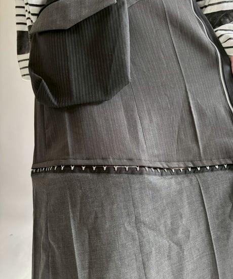 【RE;CIRCLE】 RE Suit Asymmetry Long Skirt / 260129-010