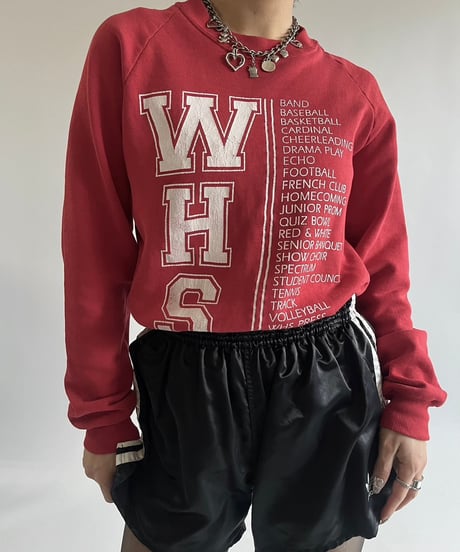【USED】 Made in USA  JERSEES 90's WHS Sweat Top /250125-003