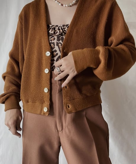 【USED】 Acrylic Knit Cardigan②/210930-027