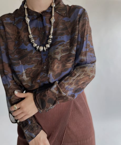 【USED】 Long Sleeved See-through Shirt / 220528-012