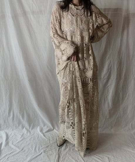 【RE;CIRCLE】RE Crocket L/S Dress③/210526-058