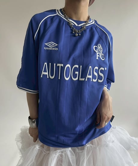【USED】 99~01's UMBRO CHELSEA Soccer Shirt/ 250607-033