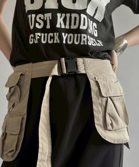 【RE;CIRCLE】  RE Fishing Vest Belt Bag / 260528-013