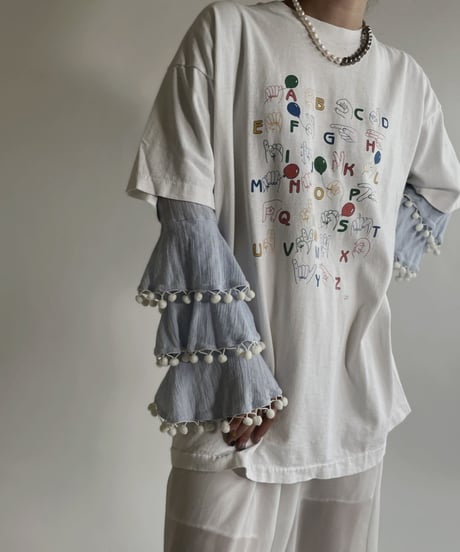 【USED】 Short Sleeves T-shirt “Alphabet “ / 220507-007