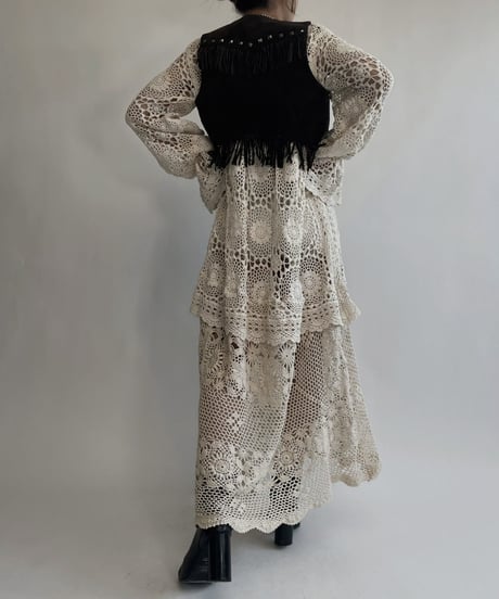 【RE;CIRCLE】 RE Crochet Lace One-piece / 220818-002