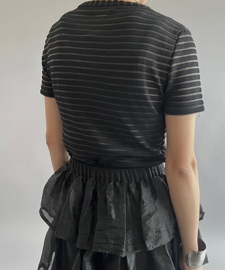 【USED】 Patterned S/S Top /240720-020