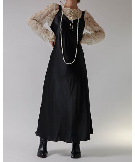 【USED】Satin Camisole Dress / 220324-011
