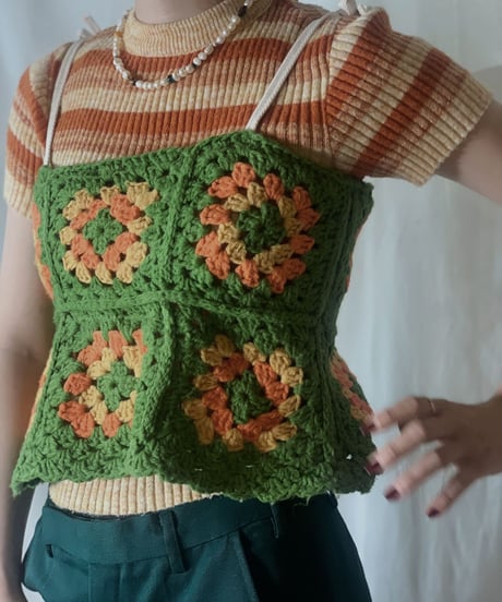 【RE;CIRCLE】 Granny Knit Camisole①/210404-007