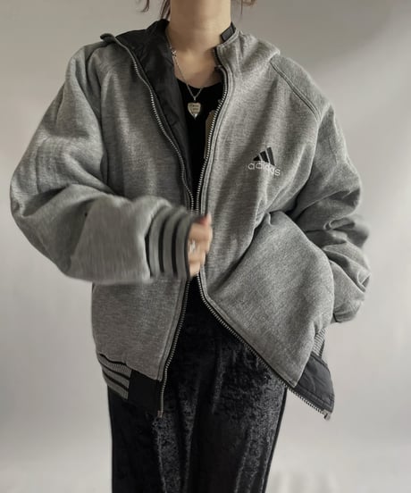 【USED】 adidas Padded REVERSIBLE Nylon Jacket/ 231202-030