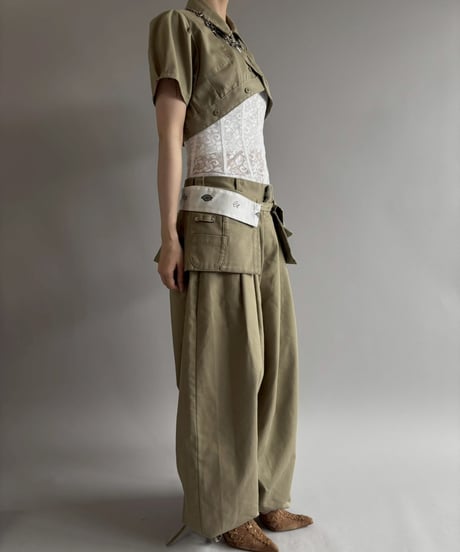 【Chinatsu Aoyama】 RE Makers Shirt Khaki / 260702-004