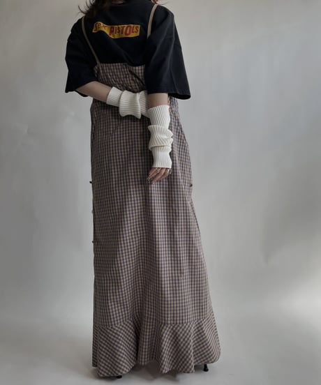 【USED】 Gingham Check Camisole One-piece / 220409-021
