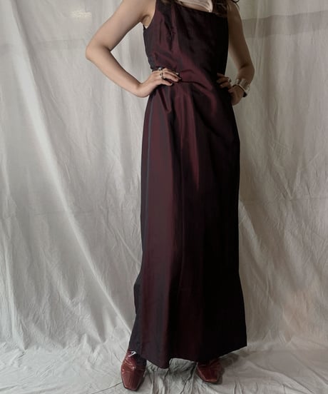 【USED】 Shining Poly Dress Set Up/210630-029
