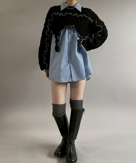 【RE;CIRCLE】 RE Mellow Knit Top / 260122-014