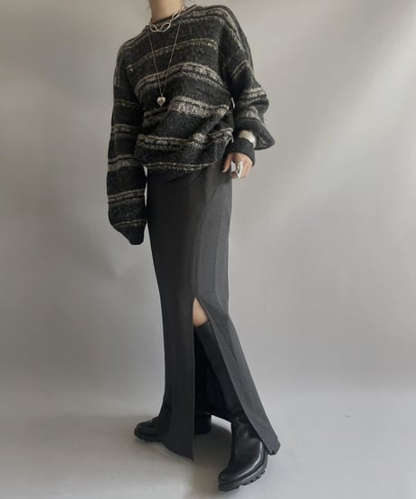 【USED】 Made in ITALY Wool Knit Top / 231028-005