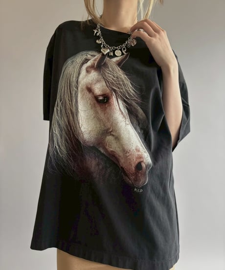 【USED】 Horse Print T-Shirt / 260613-008