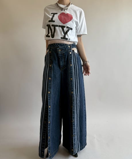 【USED】 adidas IVY PARK Design Wide Denim Pants /250510-068