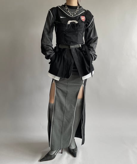 【RE;CIRCLE】 Re Front Zip Skirt/ 241003-006