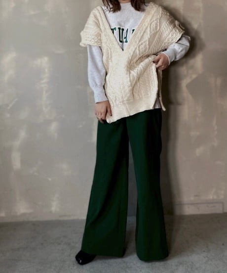 【RE;CIRCLE】Cable Knit Vest ③ / 201112-027