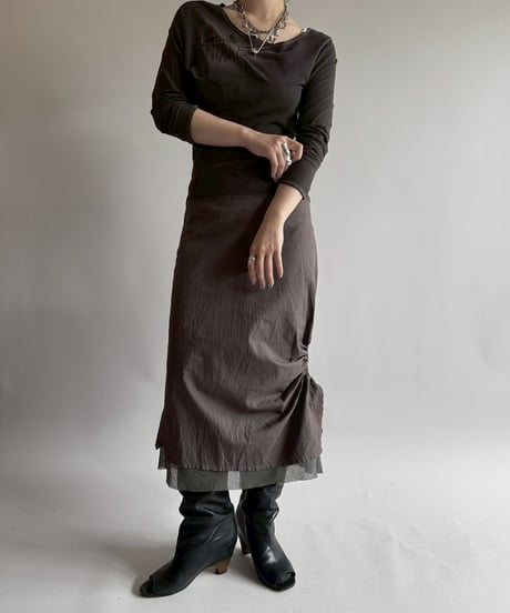 【USED】 Cop.Copine Asymmetry Design L/S One-Piece /251014-030