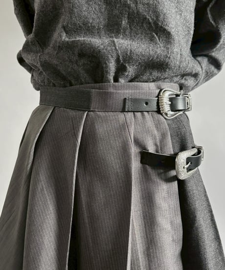 【RE;CIRCLE】 RE Suit Pleats Wrap Skirt/ 260108-010