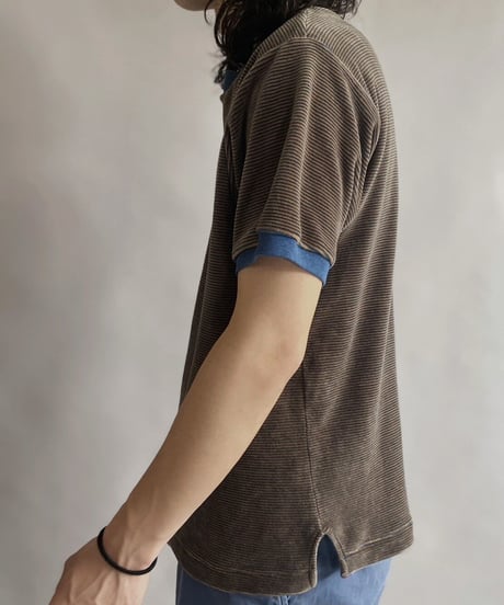 【USED】 S/S pile ringer T-shirt / 230605-005
