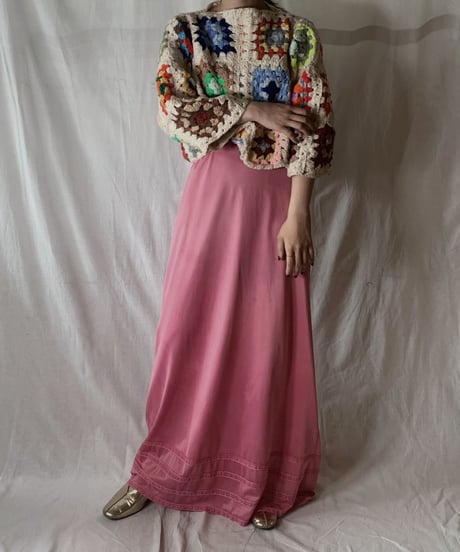【RE;CIRCLE】 Short Sleeve Granny Knit Top② /210404-002