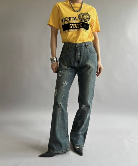 【USED】Made in USA 70~80's WICHITA STATE T-Shirt /240824-039
