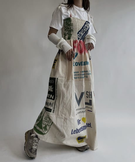 【RE;CIRCLE】 RE Eco-Friendly Bag Shirring One-piece / 220825-017