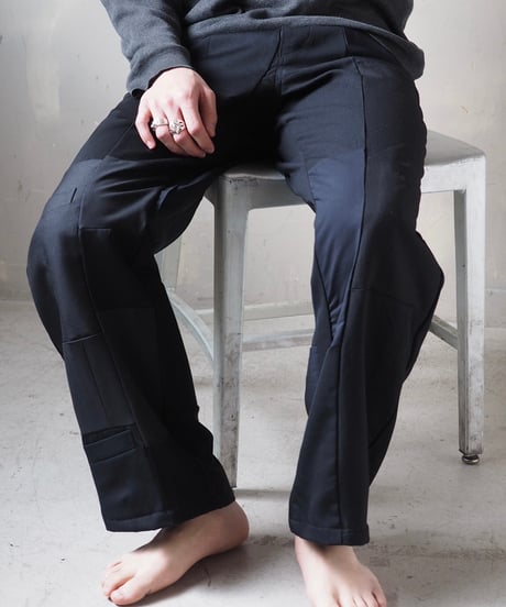 【RE;CIRCLE】 RE Patchwork One Tuck Suits Pants / 240325-011