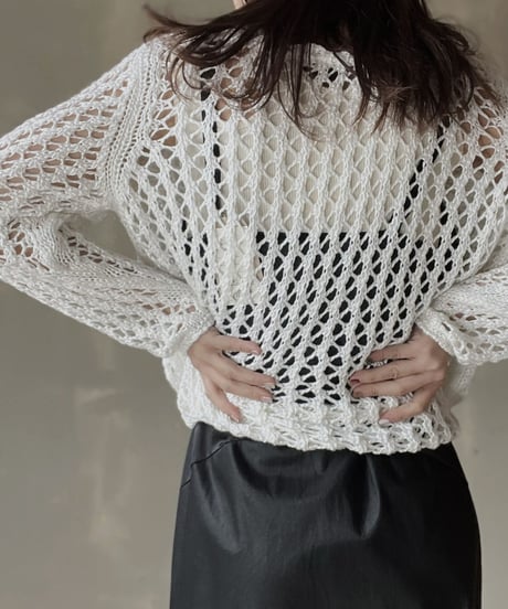 【USED】Crochet L/S Top/ 220312-002