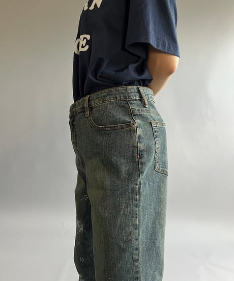 【USED 】Lame Flare Denim Pants/ 240824-046