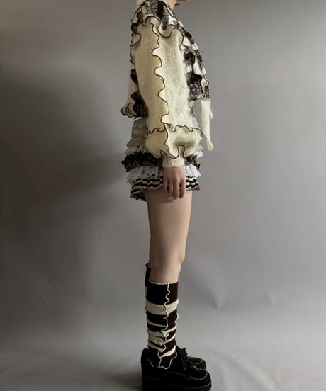 【RE;CIRCLE】 RE Mellow Mohair Knit Cardigan + Tie/ 251127-004