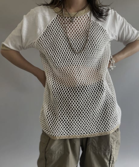 【USED】S/S Mesh T-shirt / 230708-015